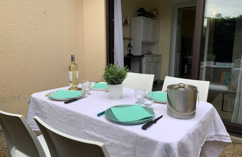 Argeles Plage Apartment | Cozy Studio with Terrace, Steps from the Beach & Pool Access