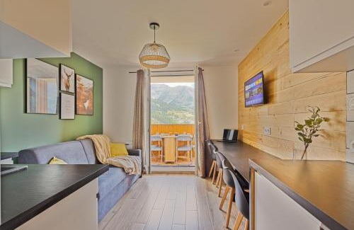 Allos le Seignus Apartment | Inviting Studio with Val d'Allos View, Parking & Free Wifi