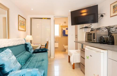 Sollies-Toucas Apartment | Serene Studio Le Rose with Pool and Ocean Views