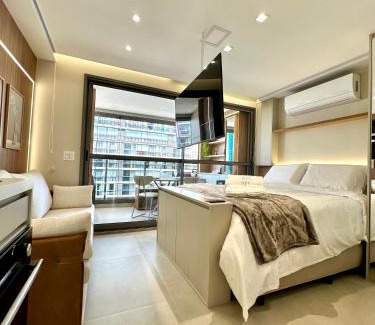 Jardins Apartment | Prime Studio in Jardins with Pool & Perfect 10/10 Rating