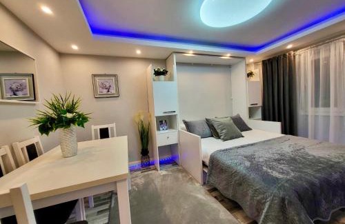 Giurgiu Apartment | Experience Studio DeLux: Guest Rated 9.7 with Family Amenities