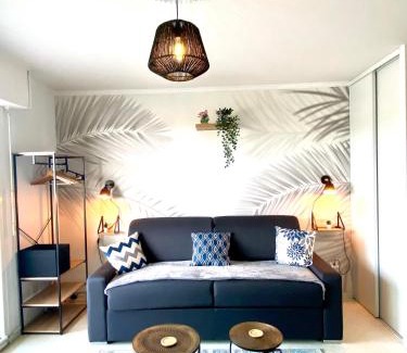 Fort-Mahon-Plage Apartment | Oceanfront Studio DUNES de NALA with Balcony & Ocean View