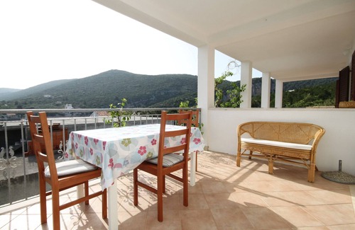 Pokrivenik Apartment | Beachside Studio Flat with Ocean View in Cove Pokrivenik