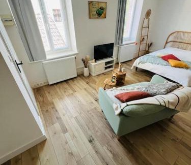 Luxeuil-les-Bains Apartment | Bohemian Studio Girafe: Unique Retreat for Families