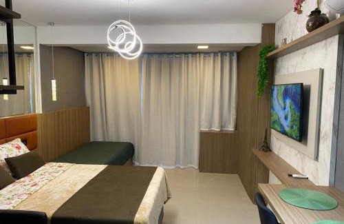 Guarulhos City Centre Apartment | Cozy Studio I Patteo Bosque Maia with Oceanfront Pool