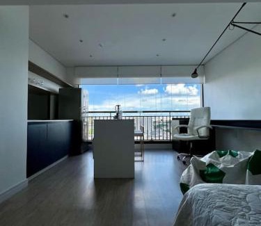 Bom Retiro Apartment | Stunning Studio Amplo with Ocean View Near Allianz & Sambódromo