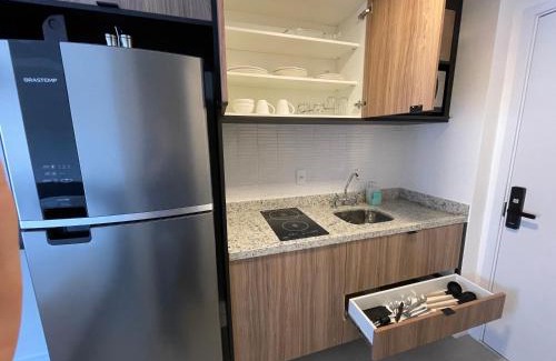 Vila Guarani Apartment | Oceanfront Studio Luxo Expo SP with 9.8 Guest Rating