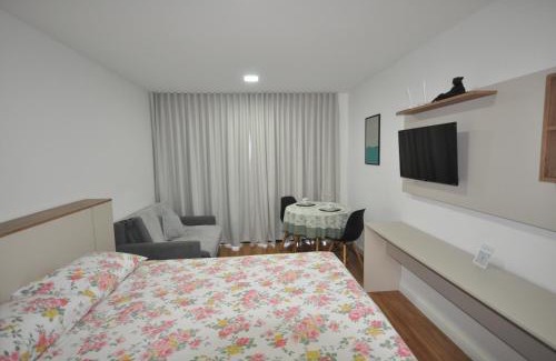 Sao Benedito Apartment | Central Studio with Ocean View and Pool Amenities