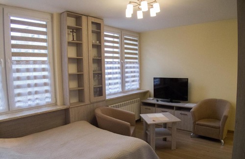 Sandomierz Apartment | Relax at Studio Park Saski: Child-Friendly Retreat