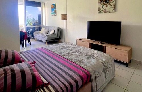Bas du Fort Apartment | Ocean View Studio at Village Viva - Family-Friendly Escape