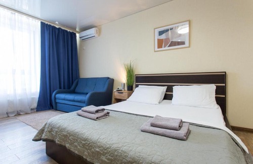 Petrovskoye Apartment | Stunning Studio with Breathtaking Views, Family-Friendly!
