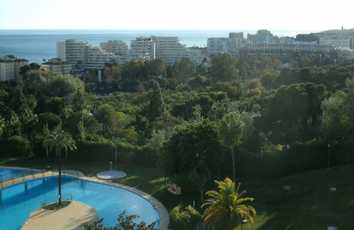 Benalmadena Costa Apartment | Beautiful Studio with Pool, Garden & Ocean Views - 9.8/10