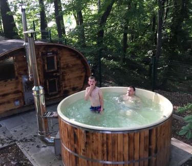 gmina Debowiec Apartment | Studio z kominkiem z leśną sauną i jacuzzi i basenem do morsowania w okolicy Cieszyn i Wisła i Ustron