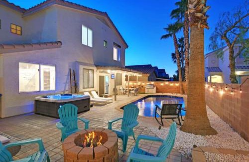 MacDonald Ranch House | Modern 4BR Oasis with Pool, Hot Tub & Firepit Retreat