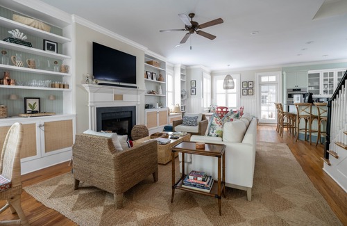 West Beach House | Elegant 6 BR Home with Private Pool, Steps from the Beach