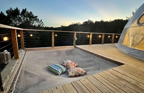 Marble Falls Villa | Unforgettable Mountain View Dome Glamping at Loving Heart Retreats