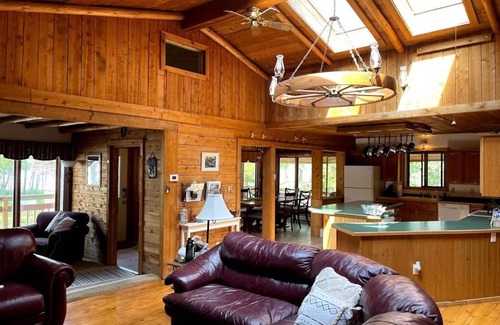 Lake Tomahawk Cabin | Cozy Lake House Retreat with Pool & Breathtaking Views