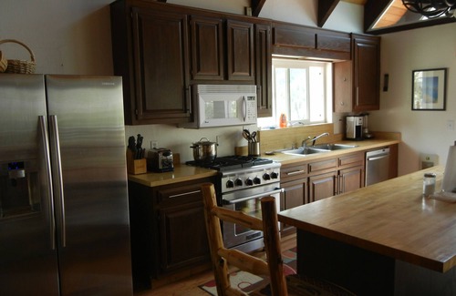 June Lake House | Family Chalet with Waterfall Views & Pet-Friendly Amenities