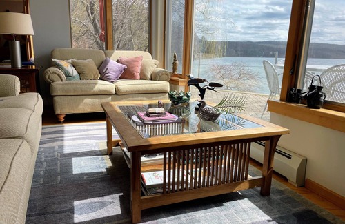 Town of Jerusalem House | Stunning Home with 150-Foot Beachfront in Finger Lakes