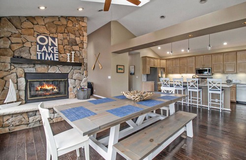 Kaleva House | Stunning Lake House 200' of Lakefront with Kayaks Game Room