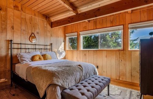 Grapeview House | Stunning lakefront home with a private dock, balcony, grill, & a hot tub