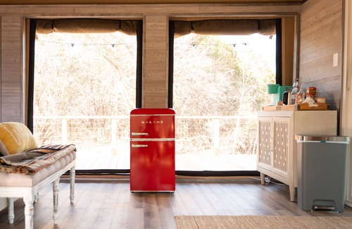 Marble Falls Cabin | Cozy Mountain View Glamping Tent near Austin & San Antonio