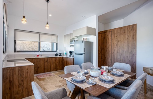 Telchac Puerto Apartment | Stunning oceanfront retreat with a pool and great views, perfect for families