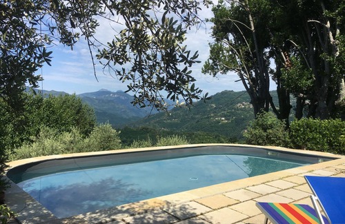 Bagni di Lucca Villa | Fenced Pool Retreat: Family Farmhouse with Ocean Views