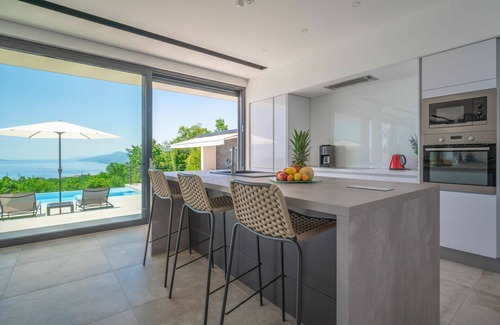 Kastav Villa | Inviting Private Villa for 8 with Pool, Hot Tub & Ocean Views