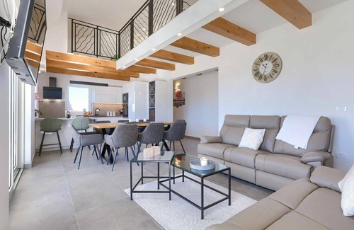 Nova Vas House | Inviting Private Villa for 8 with Pool and Ocean Views