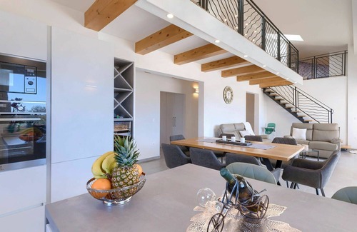 Nova Vas House | Inviting Private Villa for 8 with Pool and Ocean Views