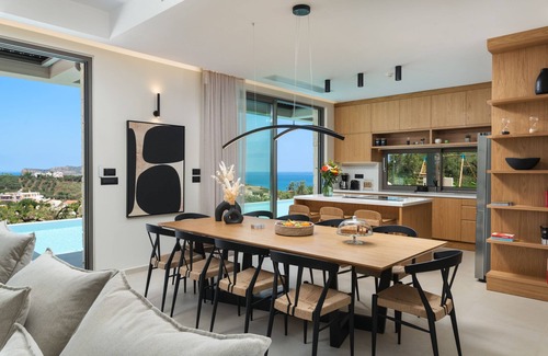 Stalos Villa | Seaside Retreat with Daily Cleaning, Spa & Pool Access