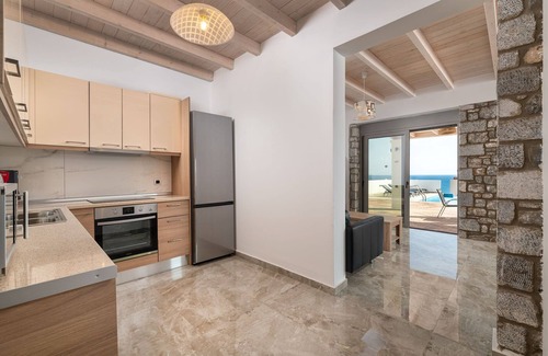 Prassonissi Villa | Experience Villa Stone: Sea Views & Private Balcony Awaits