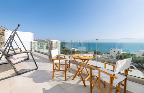 Prassonissi Villa | Experience Villa Stone: Sea Views & Private Balcony Awaits