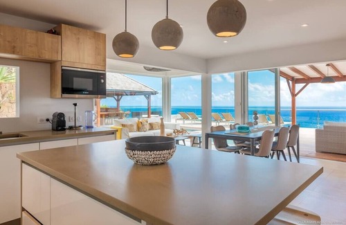 Vitet House | Villa AGAVE AZUL: Ocean View with Pool & Cozy Amenities