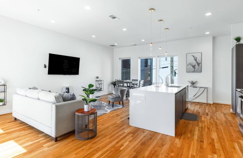 Cedars Apartment | Stylish condo with rooftop patio, central AC, & W/D - dog-friendly
