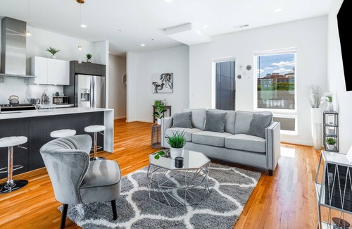Cedars Apartment | Stylish condo with rooftop patio, central AC, & W/D - dog-friendly