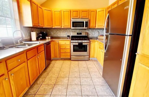 Scranton House | Stylish Escape: Owners Suite with Game Room & Mountain Views