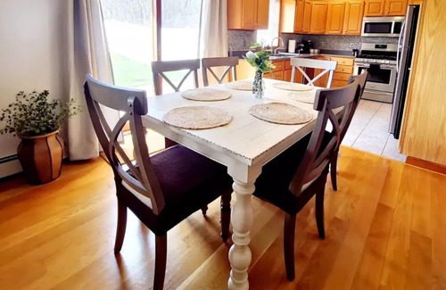 Scranton House | Stylish Escape: Owners Suite with Game Room & Mountain Views