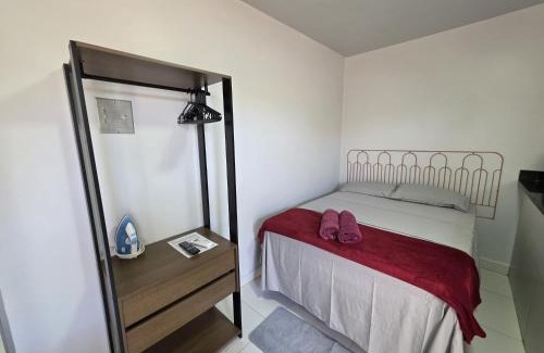 Goiania Villa | Cozy Quitinete with AC, WiFi & Private Parking - 8.9/10!