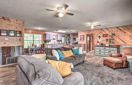 Jefferson House | Family-Friendly Sues Camp with Caddo Lake Access & Dock