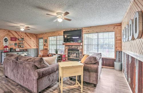 Jefferson House | Family-Friendly Sues Camp with Caddo Lake Access & Dock