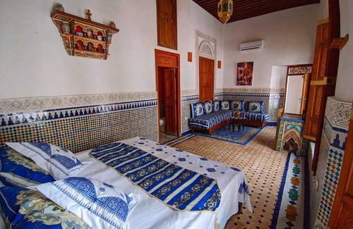 Talaa Hotel | Family-Friendly Suite with 4 Beds in a Fes Riad