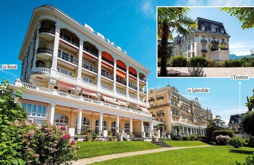Aix-les-Bains City Center Apartment | Elegant Suite Célestine Palace Excelsior with Lake View