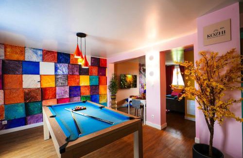 Plouay Apartment | Suite Kozhi - Spa privé, billard, fléchettes et ciné