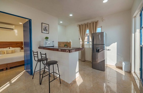 Colonia Meteorologico Apartment | Relax in Suites Ha with a Beautiful Terrace & Spa Access