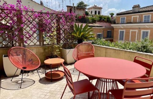Rione XI Sant'Angelo Apartment | Stylish Penthouse Suite with Two Terraces and Hot Tub