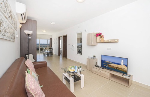 Mellieha Apartment | Relaxing Summer Breeze with Panoramic Terrace in Malta