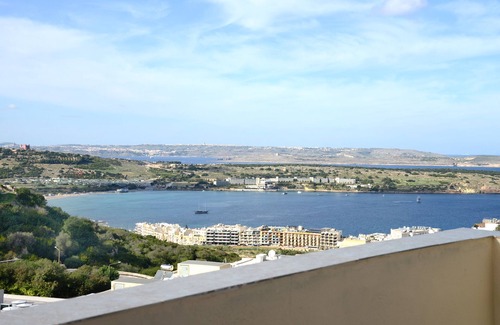 Mellieħa Heights Villa | Summer Haven: Oceanfront Views with Private Pool Retreat