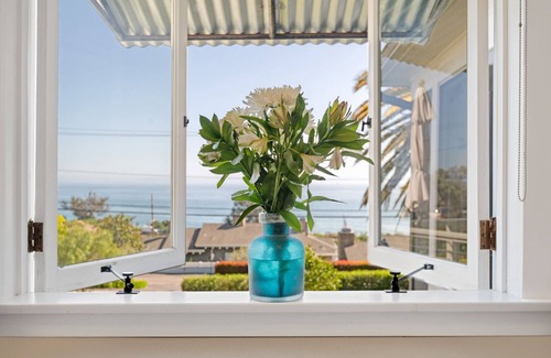 Summerland Apartment | Summerland Beach Views, Relaxing Outdoor Patio, Elevated Interior Style